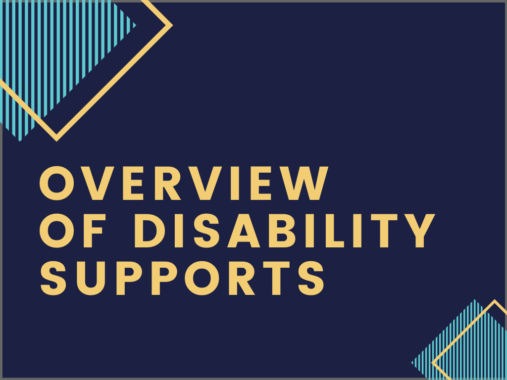 Overview of Disability Supports